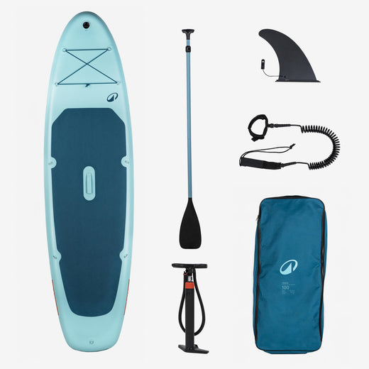 10 Ft 6 in Inflatable Stand Up Paddle Set for 1–2 People, 100 for Home Organization