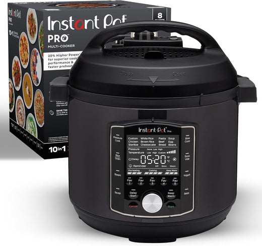 10-in-1 Pressure Cooker, Slow Cooker, Rice/grain Cooker, Steamer, Sauté, Sous Vide, Yogurt Maker, Sterilizer, and Warmer, Includes App with...
