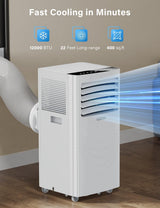 12000 BTU Portable Air Conditioners, AC Unit for Bedroom with 4 Modes Cooling/dehumidifier/fan & Sleep, Up to 400 Sq.ft, 45db Quiet, 24H... image 2