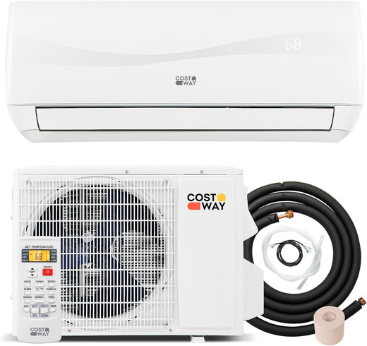 12000-watt Mini Split Air Conditioner and Heater, 20 Energy Efficiency Rating, 115 Volts, Wall-mounted Tubeless Air Conditioning Unit,...