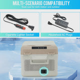 16.8QT Mini Fridge, Electric Cooler with 2 Plugs for Bedroom, Dorm RV Use, Portable Car Refrigerator for Camping, 60W, 24V/110V,... image 2