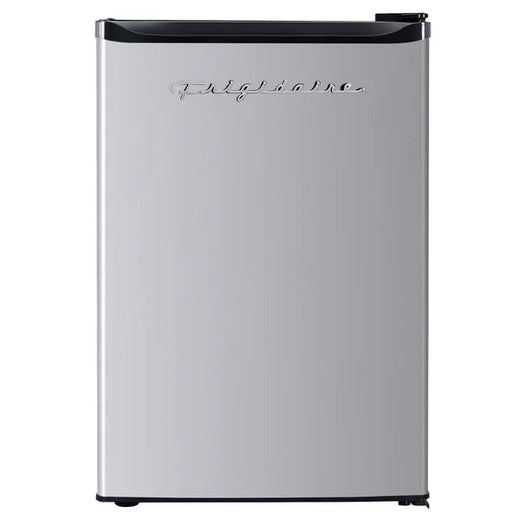 19 In. 2.5 Cu Ft. Stainless Steel Look Compact Refrigerator with Reversible Door for Home Use