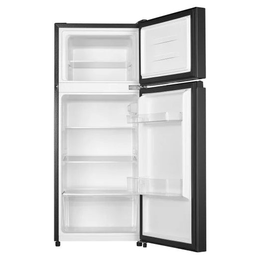 19in. 4.4 Cu. Ft Stainless Steel Look Compact Top Mount Refrigerator for Home Use