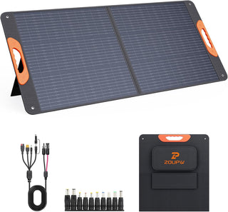 200 Watt Portable Solar Panel for Power Station,rv Essentials,200w 20V Foldable Solar Charger with Solar Cable,23.5% High Efficiency Ip67...