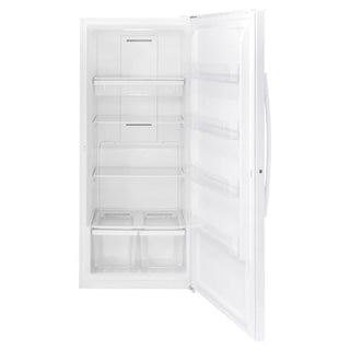 21.3 Cu. Ft. White Upright Freezer with Exterior Adjustable Temperature Control for Home Use