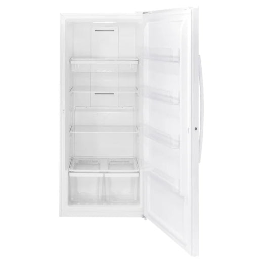 21.3 Cu. Ft. White Upright Freezer with Exterior Adjustable Temperature Control for Home Use