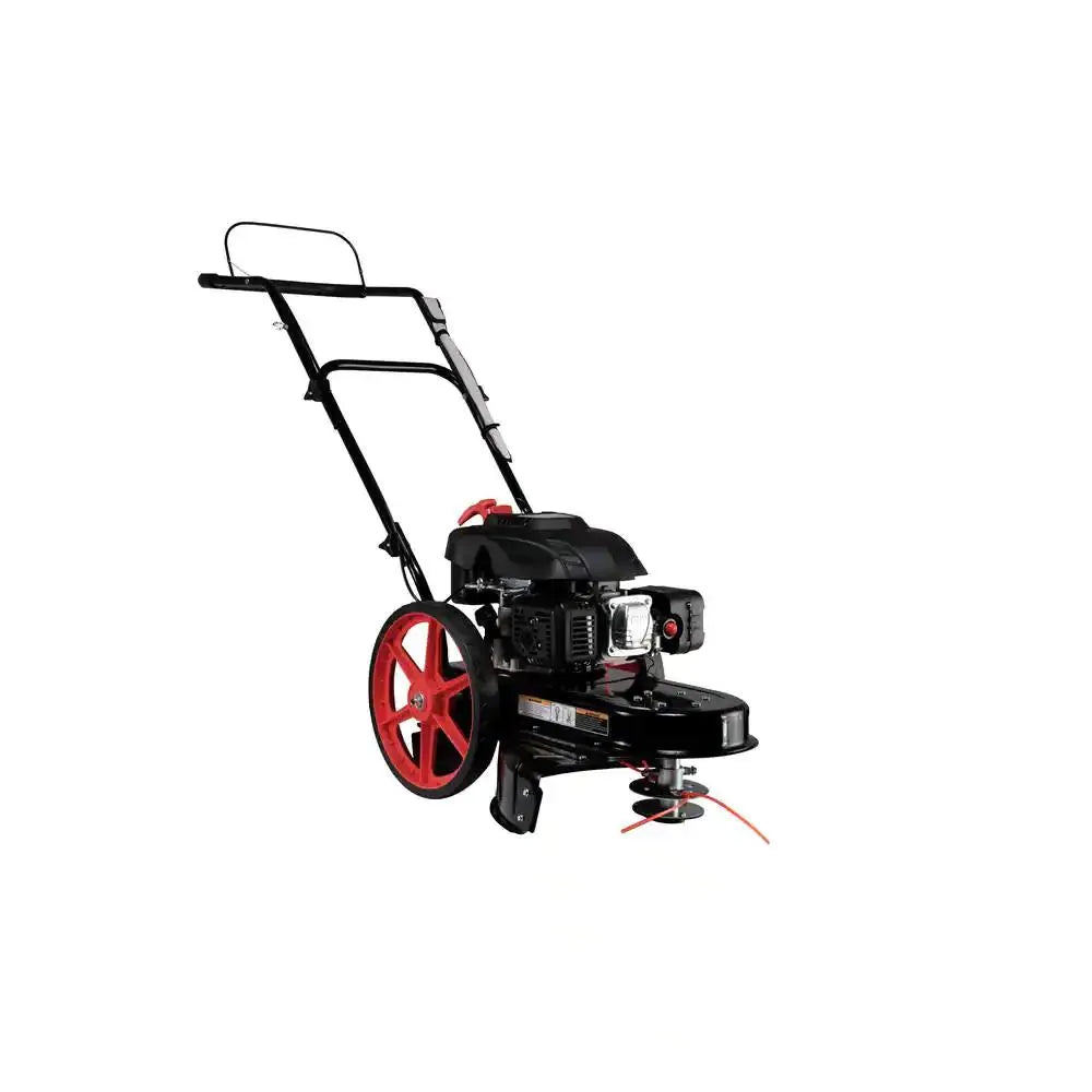 22 In. 173 Cc Gas Walk Behind String Trimmer/mower for Outdoor Spaces