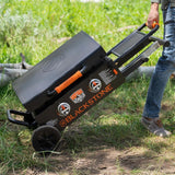 22 Inch Griddle - Portable Omnivore Grill with Flexfold Legs, Includes Accessories, Seasoning, and Griddle Gloves image 2