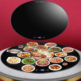 23/31/34in Insulation Glass Lazy Susan for Dining Table - Turntable Centerpiece, Silent/smooth/not Easy to Dump (size: 88cm/34in)