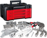 262-Piece Mechanic Tool Set, Master Socket Set with 3-Drawer Tool Box, Sae/metric Set for Home Projects image 2