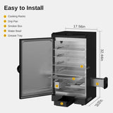 30" Electric Smoker, Outdoor Smoker with Glass Door & Meat Thermometer, 725 Sq Inch Large Capacity, 4 Detachable Racks for Backyard Bbq,... image 4