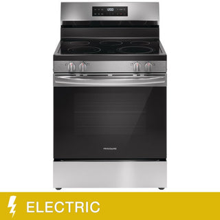 30 in 5.3 Cu Ft. Electric Freestanding Range with Eventemp Cooktop for Home Use