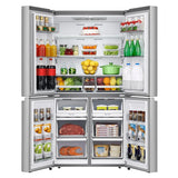 36 In. 25.5 Cu Ft. Stainless Steel French Door Counter Depth Refrigerator with Dual Auto Ice Maker in Freezer image 3
