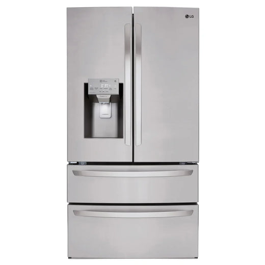 36 In. 31 Cu Ft. Stainless Steel French Door Refrigerator with Ice Maker for Home Use