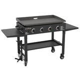 36 Inch Gas Griddle Cooking Station 4 Burner Flat Top Gas Grill Propane Fuelled Restaurant Grade Professional 36” Outdoor Griddle Station...