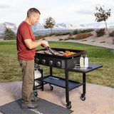 36 Inch Gas Griddle Cooking Station 4 Burner Flat Top Gas Grill Propane Fuelled Restaurant Grade Professional 36” Outdoor Griddle Station... image 2
