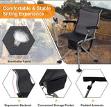 360° Rotatable Hunting Seat, Equipped with 4 Extendable Aluminum Legs, Adjustable Gunstock, Portable Hunting Shelter Chair, Equipped with... image 4