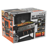 4-Burner 36" Propane Outdoor Griddle with Air Fryer and Hood image 3