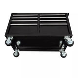 46 In. W X 24 In. D 9-Drawer Gloss Black Deep Tool Chest Mobile Workbench for Home Projects image 2