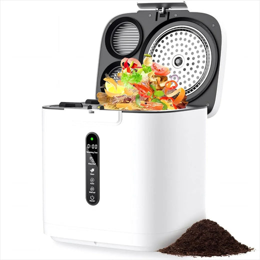 4L Electric Composter for Kitchen, Compost Bin for Countertop with Auto-cleaning/odor-free/led Display, Turn Kitchen Waste to Dry Compost...