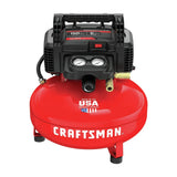6 Gallon Pancake Air Compressor, Oil-free, 150 PSI, Portable with Accessory Kit for Home Organization image 2