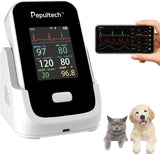 6 Parameters Veterinary Vital Signs Monitor,bluetooth Veterinary Pulse Oximeter for Dogs, Rechargeable Blood Pressure Monitor for Pets,oxygen...