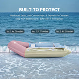7.5ft Inflatable Dinghy Boat, 2 Person 660lb Transom Sport Tender Boat with Pump Aluminum Oars Floor, Heavy Duty Inflatable Raft Kayak for Adults image 3