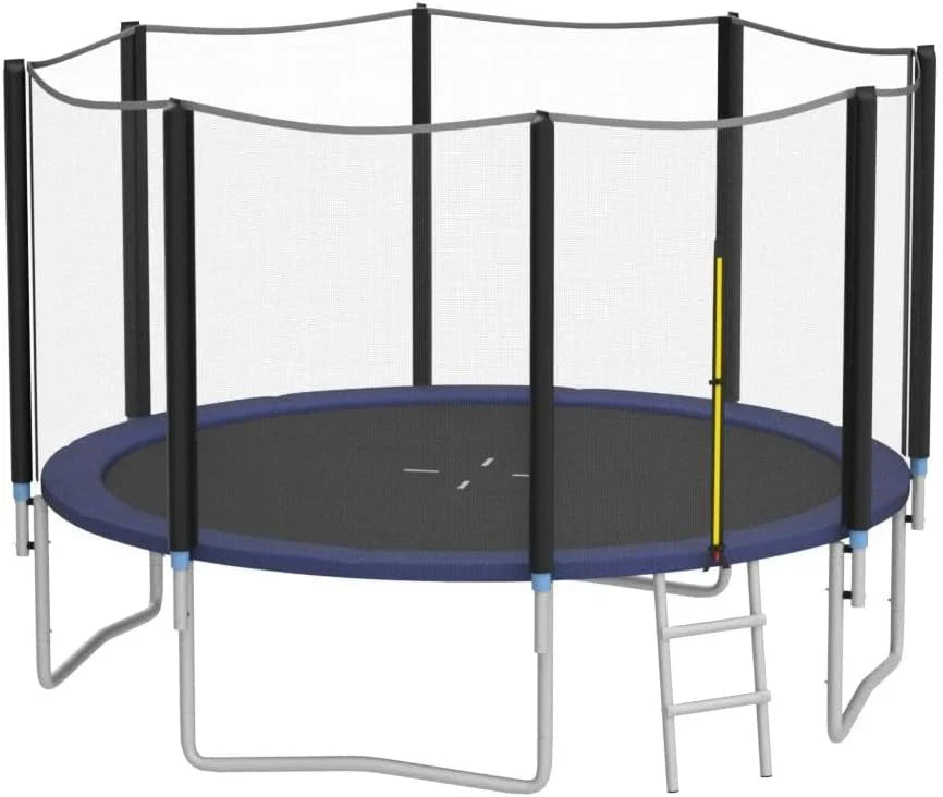 8 Feet, 10 Feet, 12 Feet, 14 Feet, 15 Feet, 16 Feet Children's and Adult Trampolines. Certified by Astm with Netting. Made of Thick Steel...