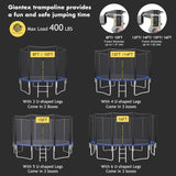8 Feet, 10 Feet, 12 Feet, 14 Feet, 15 Feet, 16 Feet Children's and Adult Trampolines. Certified by Astm with Netting. Made of Thick Steel... image 3