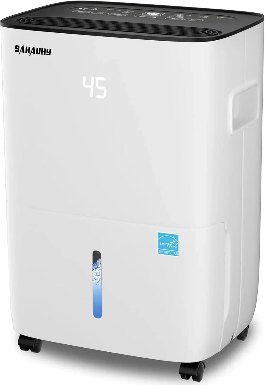 80-gallon Energy Star Dehumidifier for Basement, Family Bedrooms, Large Rooms (with A Maximum Area of Up to 5200 Square Feet), Equipped with...