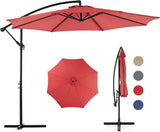 9.8FT Offset Patio Umbrella Hanging Cantilever Umbrella Outdoor Sun Shade with Easy Tilt Adjustment, 8 Ribs, Uv Protection for Backyard,... image 3
