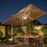A 10-foot by 10-foot Square Cantilevered Sunshade, Equipped with A Cross Base and Canopy, Is Included - A Large Heavy-duty Outdoor Sunshade,... image 2