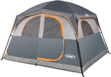 A 6-person Waterproof and Windproof Portable Family Camping Tent, with A Double-layer Structure, Equipped with 1 Mesh Door and 5 Large Mesh...