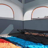 A 6-person Waterproof and Windproof Portable Family Camping Tent, with A Double-layer Structure, Equipped with 1 Mesh Door and 5 Large Mesh... image 2