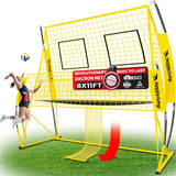 Adjustable Volleyball Training Net Equipment System (8x11 Feet), Suitable for Adult Outdoor or Indoor Volleyball Practice, Equipped with...