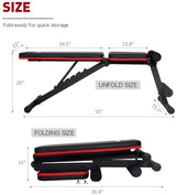 Adjustable Weight Bench Full Body Workout Multi-purpose for Home Organization image 2