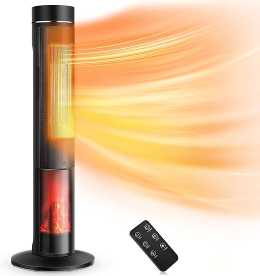 Airchoice 1500W 36 in Ceramic Tower Space Heater, 3 Heat Settings, Adjustable, for 300 Sq Ft for Home Organization