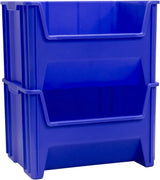 Akro-mils 13017 Stack-n-store Heavy Duty Stackable Open Front Plastic Storage Container Bin, (15-inch X 20-Inch X 12-1/2-Inch), Gray, (3 Pack) image 3