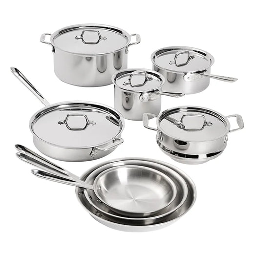 All-clad D3 Stainless 3-Ply Bonded Cookware, 13-pieces