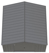 Arrow Classic 12x12-ft Charcoal Corrosion-Resistant Metal Shed image 4