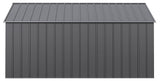 Arrow Classic 12x14-ft Charcoal Corrosion-Resistant Metal Shed image 4