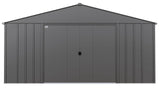 Arrow Classic 14x12-ft Charcoal Lockable Metal Shed