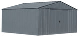 Arrow Classic 14x12-ft Charcoal Lockable Metal Shed image 3