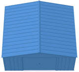 Arrow Classic 14x14-ft Blue Grey Corrosion-Resistant Steel Shed image 4