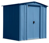 Arrow Classic Galvanized Steel Storage Shed, Blue Grey, 6-ft x 5-ft image 3