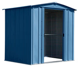 Arrow Classic Galvanized Steel Storage Shed, Blue Grey, 6-ft x 5-ft image 8