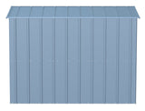 Arrow Classic Galvanized Steel Storage Shed, Blue Grey, 8-ft x 4-ft image 6