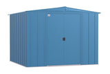 Arrow Classic Galvanized Steel Storage Shed, Blue Grey, 8-ft x 8-ft image 2