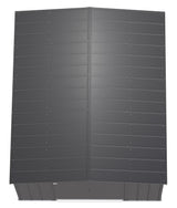 Arrow Classic Galvanized Steel Storage Shed, Charcoal, 10-ft x 12-ft image 7