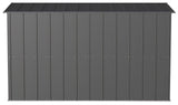 Arrow Classic Galvanized Steel Storage Shed, Charcoal, 10-ft x 4-ft image 8